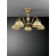 Lustre aplicate - Lustra aplicata din alama cu sticla decorata design italian 5 6208