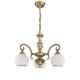 Plafoniere - Candelabru cu 3 brate clasic design italian din alama, sticla 8400