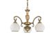 Plafoniere - Candelabru cu 3 brate clasic design italian din alama, sticla 8400
