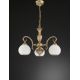 Plafoniere - Candelabru cu 3 brate clasic design italian din alama, sticla 8400