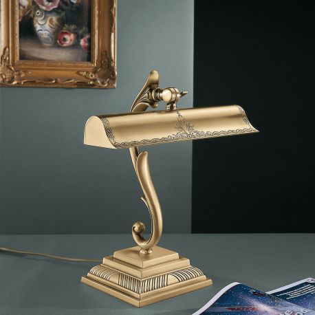 Lampi birou - Veioza, Lampa de masa clasica din alama 1000
