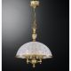Pendule, Lustre suspendate - Lustra, Pendul clasic din alama si sticla 6202