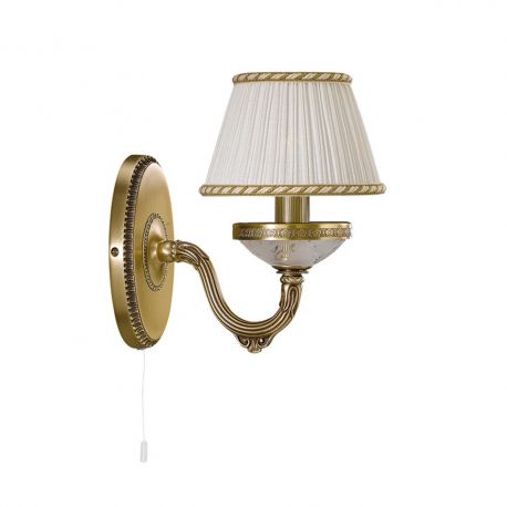 Aplice, corpuri de iluminat pentru pereti - Aplica de perete din alama 1 brat design italian 6402