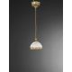 Pendule, Lustre suspendate - Pendul clasic design italian din alama, sticla 7200