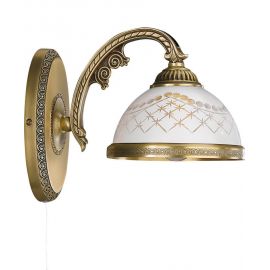 Aplice, corpuri de iluminat pentru pereti - Aplica de perete clasic design italian din alama, sticla 7200