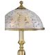 Veioze - Veioza, Lampa de masa design clasic din alama si sticla 6202