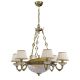 Candelabre, Lustre - Candelabru din alama 6 brate design italian 6402