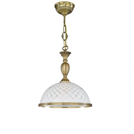 Pendule, Lustre suspendate - Pendul clasic design italian din alama, sticla 7002