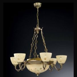 Candelabre, Lustre - Candelabru din alama 6 brate design italian 9L 6258