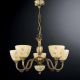 Candelabre, Lustre - Candelabru din alama 5 brate design italian 6258