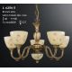 Candelabre, Lustre - Candelabru din alama 5 brate design italian 6258