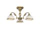 Lustre aplicate - Lustra aplicata cu 3 brate clasic design italian din alama, sticla 7002