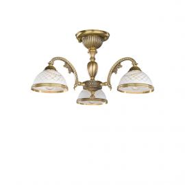 Lustre aplicate - Lustra aplicata cu 3 brate clasic design italian din alama, sticla 7002