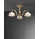 Lustre aplicate - Lustra aplicata cu 3 brate clasic design italian din alama, sticla 7002