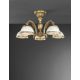 Candelabre, Lustre - Lustra aplicata cu 5 brate clasic design italian din alama, sticla 7002