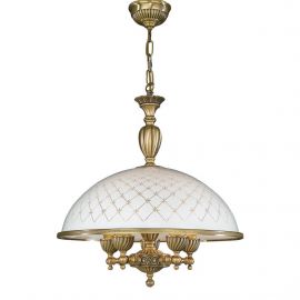 Pendule, Lustre suspendate - Pendul clasic design italian din alama, sticla 7002