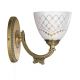 Aplice, corpuri de iluminat pentru pereti - Aplica de perete clasic design italian din alama, sticla 7052