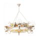 Candelabre, Lustre - Candelabru fabricat manual din lemn pictat Queen 6L