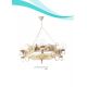 Candelabre, Lustre - Candelabru fabricat manual din lemn pictat Queen 6L