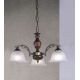 Candelabre, Lustre - Candelabru 3 brate design italian din alama cu lemn 2700