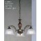 Candelabre, Lustre - Candelabru 3 brate design italian din alama cu lemn 2700