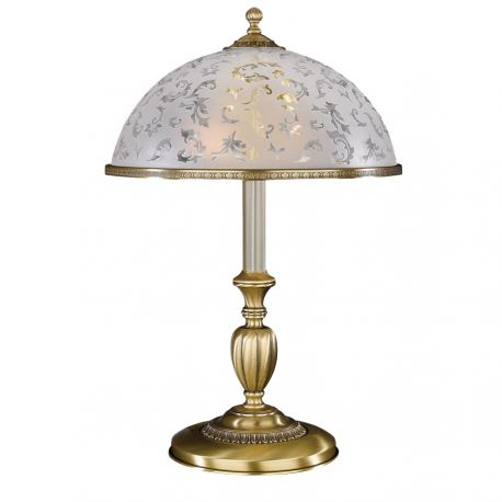 Veioze - Veioza, Lampa de masa design clasic din alama si sticla 6202