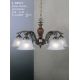 Candelabre, Lustre - Candelabru 5 brate design italian din alama cu lemn 2700