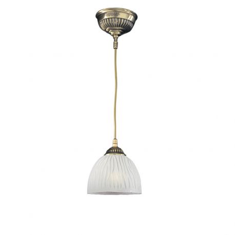 Pendule, Lustre suspendate - Pendul clasic design italian din alama, sticla 5650