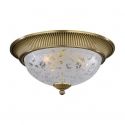 Plafoniera design clasic din alama si sticla diametru 40cm, 6202