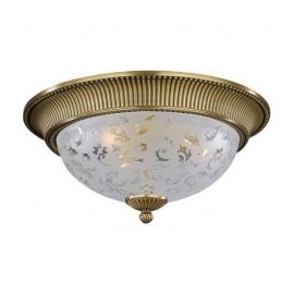 Plafoniere - Plafoniera design clasic din alama si sticla diametru 40cm, 6202