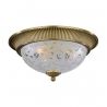 Plafoniera design clasic din alama si sticla diametru 40cm, 6202