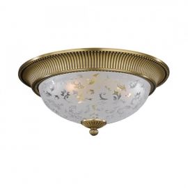 Plafoniere - Plafoniera design clasic din alama si sticla diametru 50cm, 6202