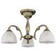 Plafoniere - Lustra aplicata cu 3 brate clasica design italian din alama, sticla 5650