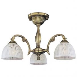 Plafoniere - Lustra aplicata cu 3 brate clasica design italian din alama, sticla 5650