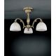 Plafoniere - Lustra aplicata cu 3 brate clasica design italian din alama, sticla 5650