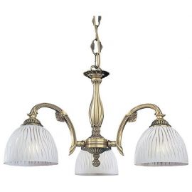 Candelabre, Lustre - Candelabru cu 3 brate clasic design italian din alama, sticla 5650