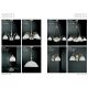 Candelabre, Lustre - Candelabru cu 3 brate clasic design italian din alama, sticla 5650