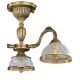 Lustre aplicate - Lustra aplicata cu 3 brate design clasic din alama si sticla 6202