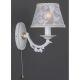 Aplice, corpuri de iluminat pentru pereti - Aplica de perete design italian din alama cu metal alb 9630