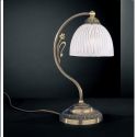 Veioza, lampa de masa clasic design italian din alama, sticla 5650