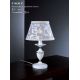 Veioze - Veioza / Lampa de masa design italian din alama cu metal alb 9630