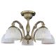 Lustre aplicate - Lustra aplicata cu 5 brate clasica design italian din alama, sticla 5650