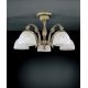 Lustre aplicate - Lustra aplicata cu 5 brate clasica design italian din alama, sticla 5650
