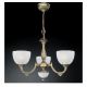 Candelabre, Lustre - Candelabru cu 3 brate design clasic din alama si sticla 5600