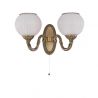 Aplica clasica design italian din alama, sticla 9250