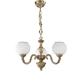 Candelabre, Lustre - Candelabru clasic design italian din alama, sticla 9250