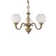 Candelabre, Lustre - Candelabru clasic design italian din alama, sticla 9250