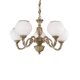 Candelabre, Lustre - Candelabru cu 5 brate clasic design italian din alama, sticla 9250