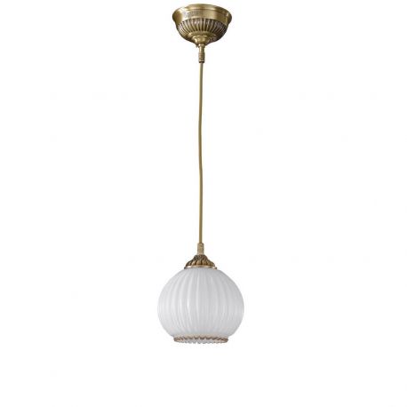 Pendule, Lustre suspendate - Pendul clasic design italian din alama, sticla 9200