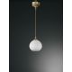 Pendule, Lustre suspendate - Pendul clasic design italian din alama, sticla 9200